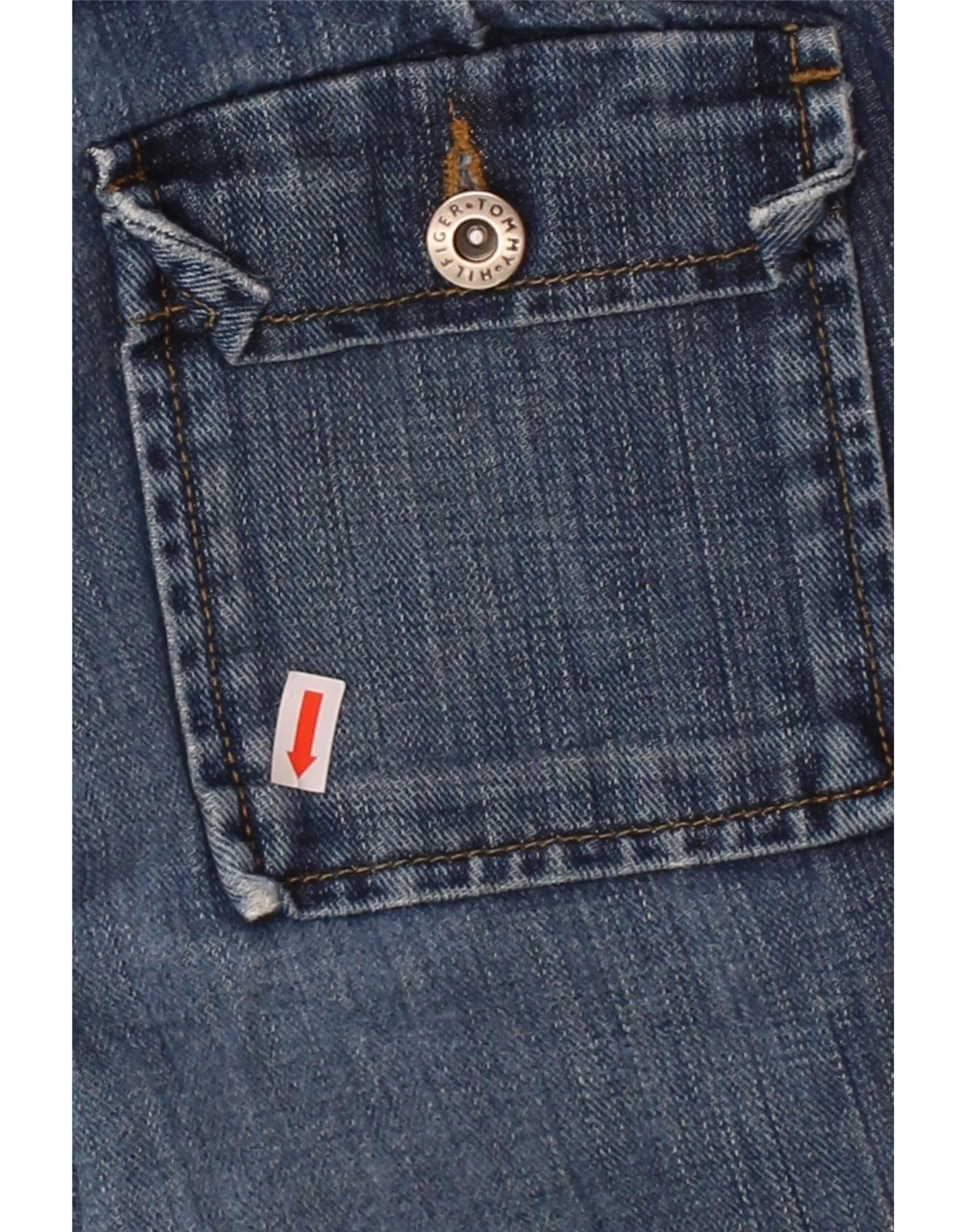 TOMMY HILFIGER Womens Bootcut Jeans US 4 Small W28 L32 Navy Blue Cotton - Imagen 3