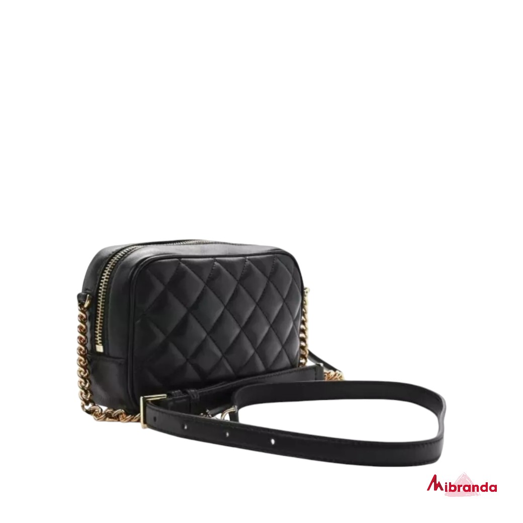 Bolso small camera bag, en piel acolchada negra, de Versace. K11453 - Imagen 3