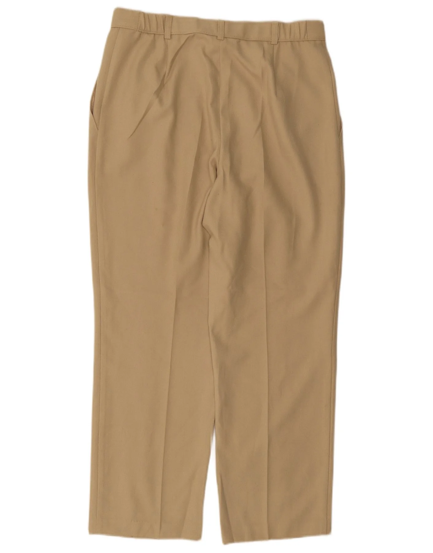 MARKS & SPENCER Pantalones chinos rectos para mujer, talla 14 (Reino Unido), talla mediana, ancho 30, largo 27, beige - Imagen 2