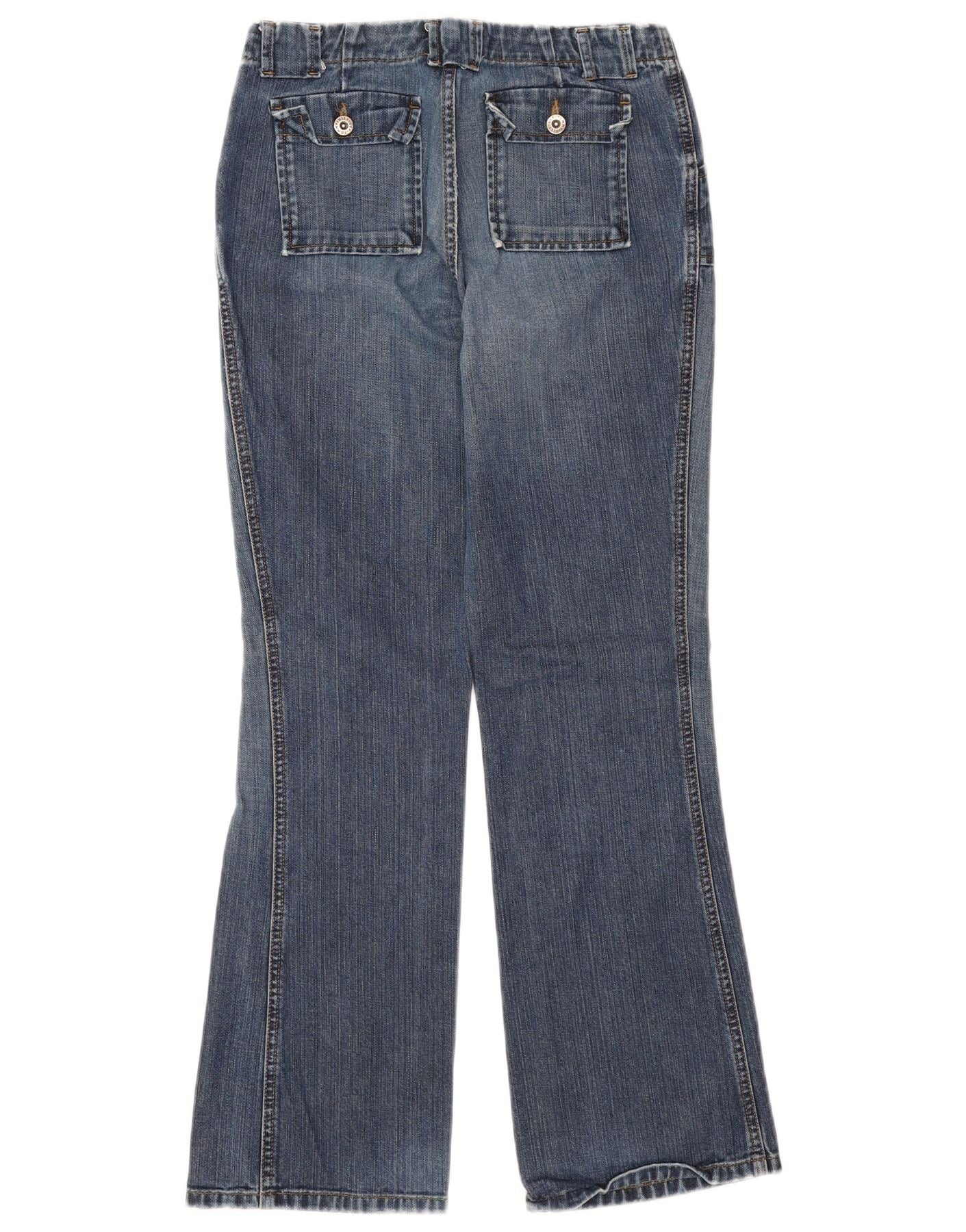 TOMMY HILFIGER Womens Bootcut Jeans US 4 Small W28 L32 Navy Blue Cotton - Imagen 2